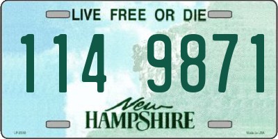 NH license plate 1149871