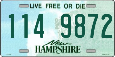 NH license plate 1149872