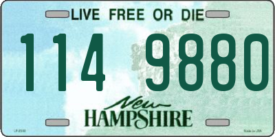 NH license plate 1149880