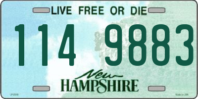 NH license plate 1149883