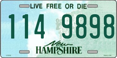 NH license plate 1149898