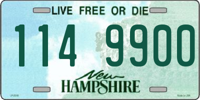 NH license plate 1149900