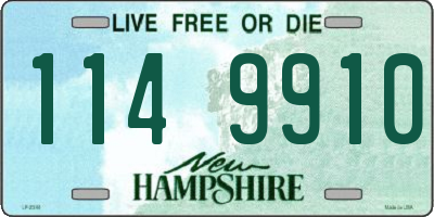 NH license plate 1149910