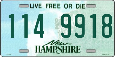 NH license plate 1149918