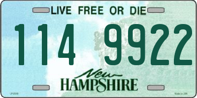 NH license plate 1149922