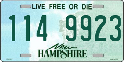 NH license plate 1149923