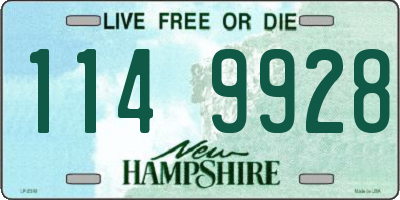 NH license plate 1149928