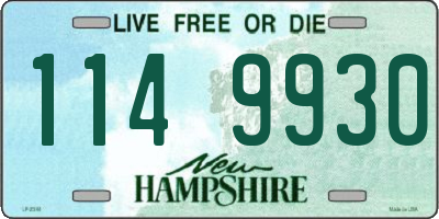 NH license plate 1149930