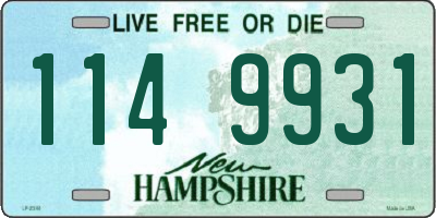 NH license plate 1149931