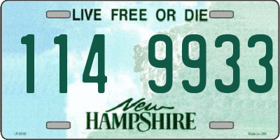 NH license plate 1149933