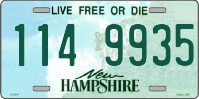 NH license plate 1149935