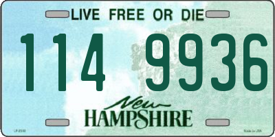 NH license plate 1149936