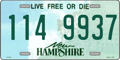 NH license plate 1149937