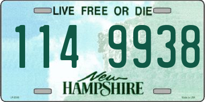 NH license plate 1149938