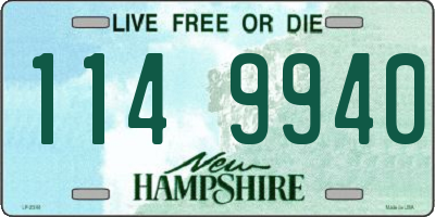 NH license plate 1149940
