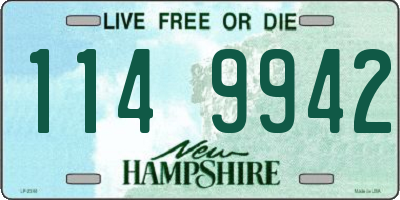 NH license plate 1149942