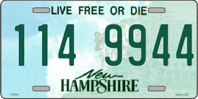 NH license plate 1149944