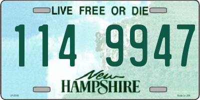 NH license plate 1149947