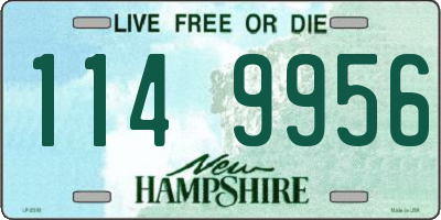 NH license plate 1149956