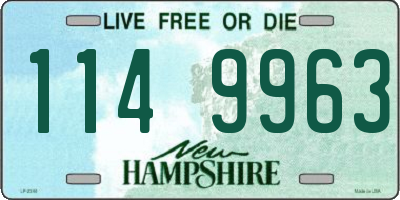 NH license plate 1149963