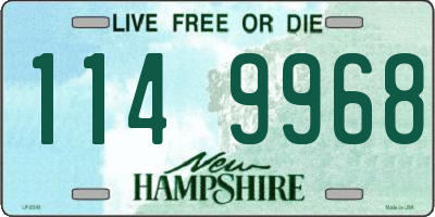 NH license plate 1149968