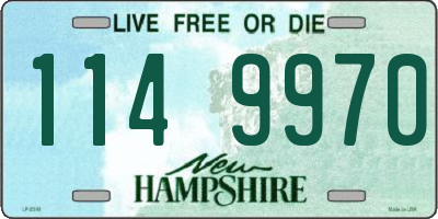 NH license plate 1149970