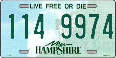 NH license plate 1149974