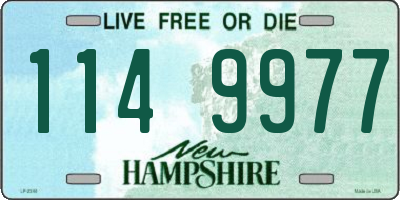NH license plate 1149977