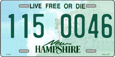 NH license plate 1150046
