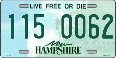 NH license plate 1150062