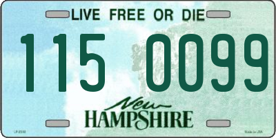 NH license plate 1150099