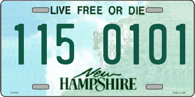 NH license plate 1150101