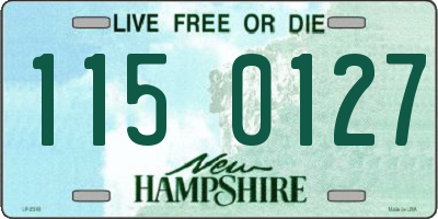 NH license plate 1150127