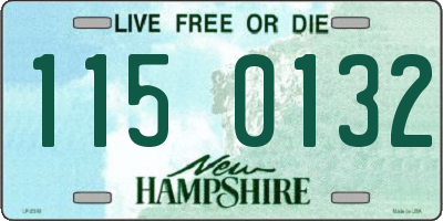 NH license plate 1150132