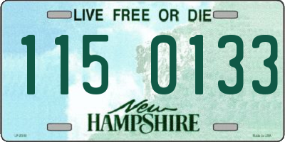 NH license plate 1150133