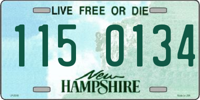 NH license plate 1150134