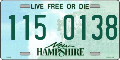 NH license plate 1150138