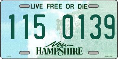 NH license plate 1150139