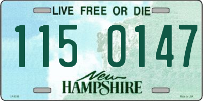 NH license plate 1150147