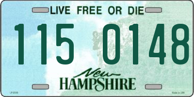 NH license plate 1150148