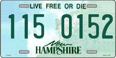 NH license plate 1150152
