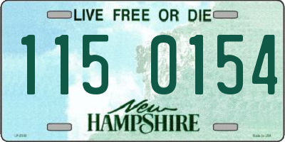 NH license plate 1150154