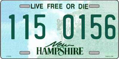 NH license plate 1150156