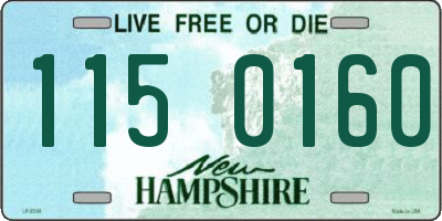 NH license plate 1150160