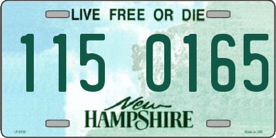 NH license plate 1150165