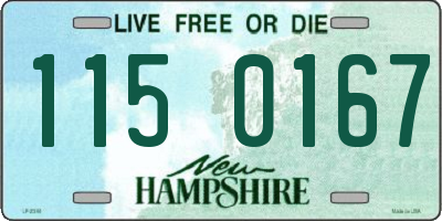 NH license plate 1150167