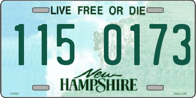 NH license plate 1150173