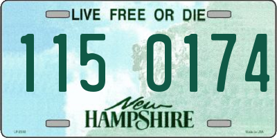 NH license plate 1150174