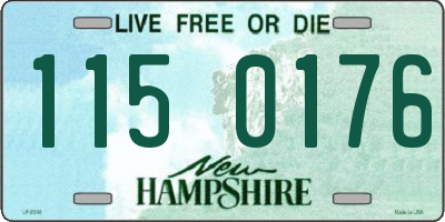 NH license plate 1150176