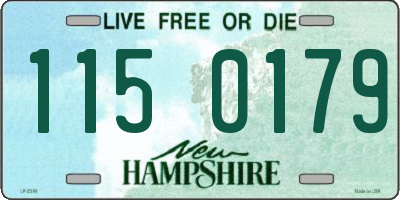 NH license plate 1150179